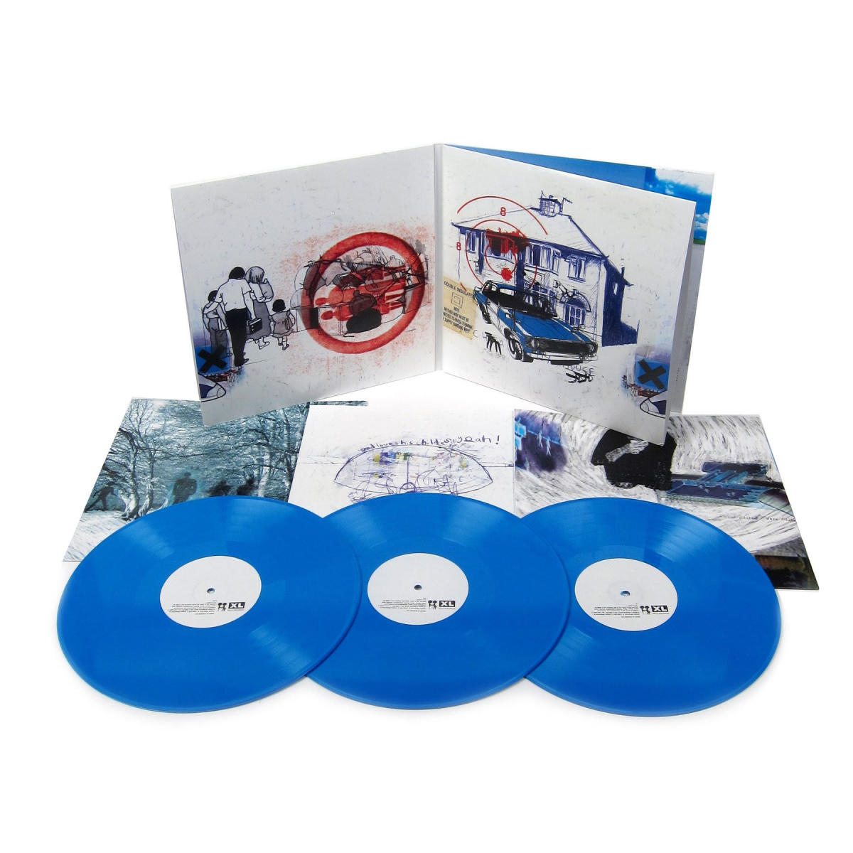 Discos Revolver S.L. - Radiohead - OKNOTOK 1997 2017 OK Computer 20th  Anniversary Edition, Triple vinilo color azul de 180g. 2017, 1997 XL  Recordings. Incluye el álbum original, además de 3 temas