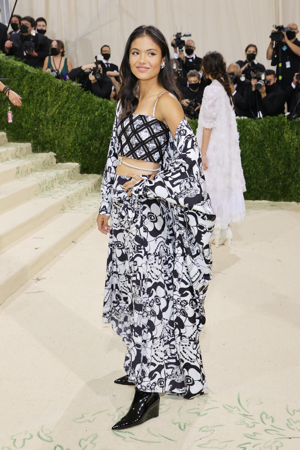 Emma Raducanu attends The 2021 Met Gala Celebrating In America: A Lexicon Of Fashion at Metropolitan Museum of Art on September 13, 2021 in New York City. (Getty Images)