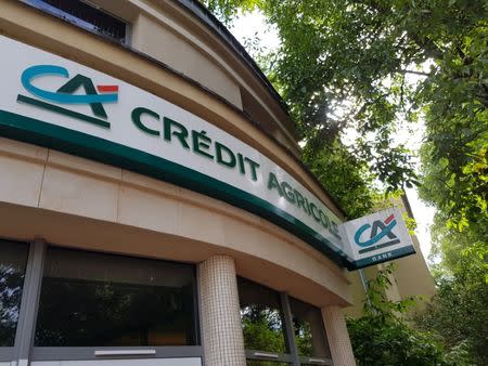 The branch of Credit Agricole bank is seen in Warsaw, Poland, July 3, 2018.. REUTERS/Marcin Goclowski