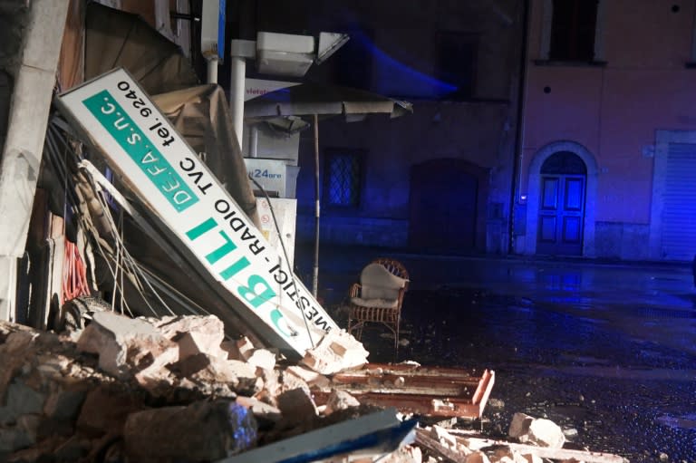 A first 5.5 magnitude quake in central Italy sent people running out of their houses, likely saving lives when the second 6.1 magnitude one struck two hours later