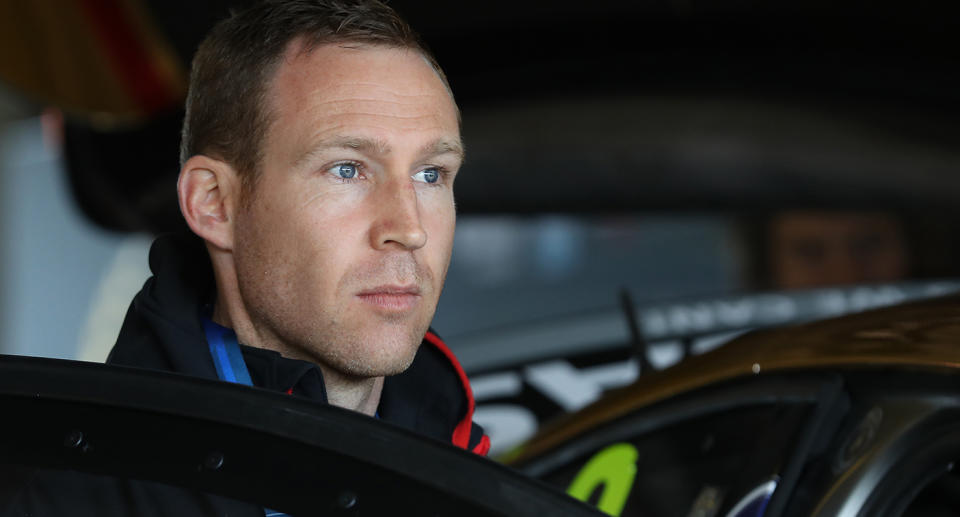 Supercar driver David Reynolds pictured getting into his car. Source: Getty Images