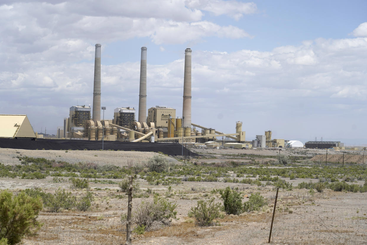 The PacifiCorp Hunter coal-fired electrical generation plant in Castle Dale, Utah