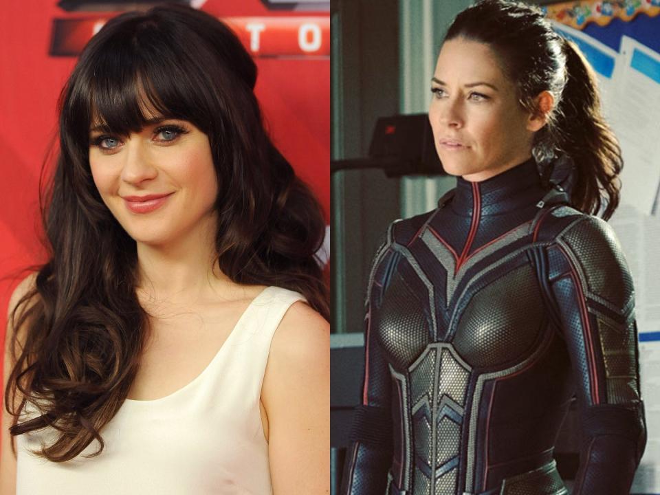 zooey deschanel and evangeline lilly