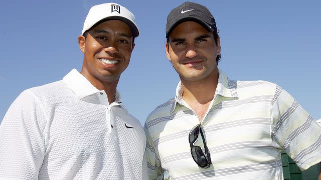 Tiger and Federer in 2007. Image: Getty