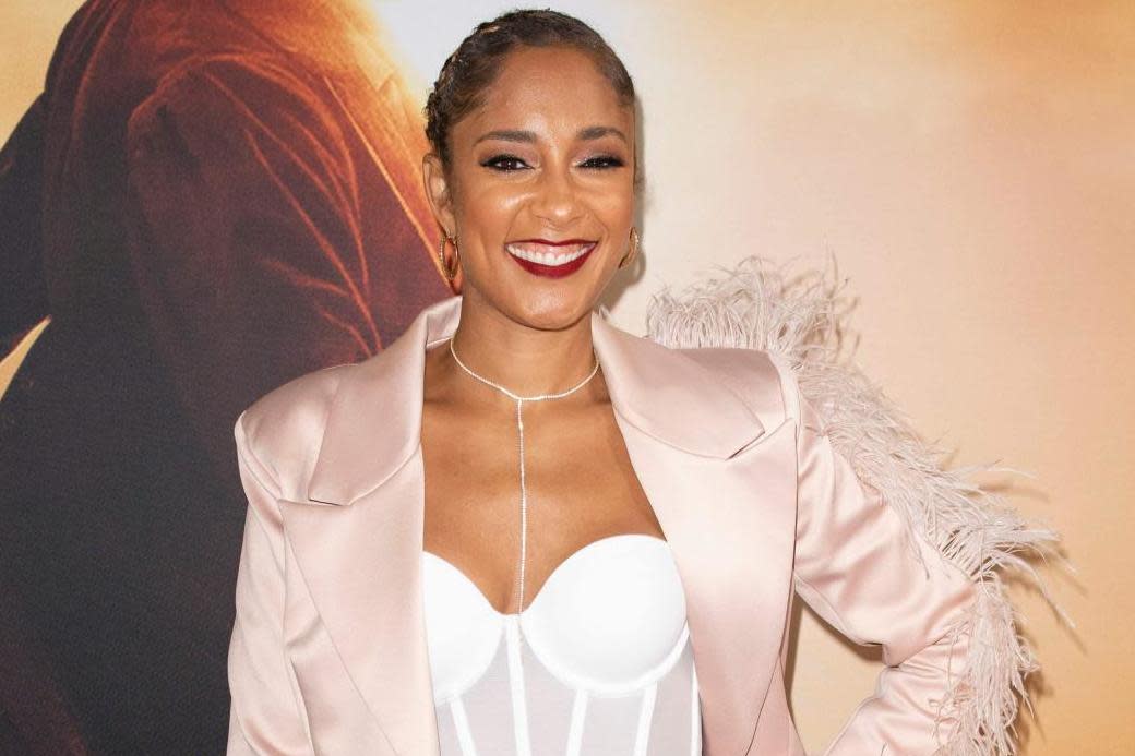 Amanda Seales (pictured in October 2019 in Los Angeles) is the host of this year's BET Awards: NICK AGRO/AFP via Getty Images