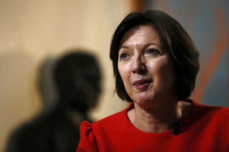 Trades Union Congress (TUC) General Secretary Frances O'Grady speaks during an interview with Reuters in London, Britain January 26, 2016. REUTERS/Stefan Wermuth