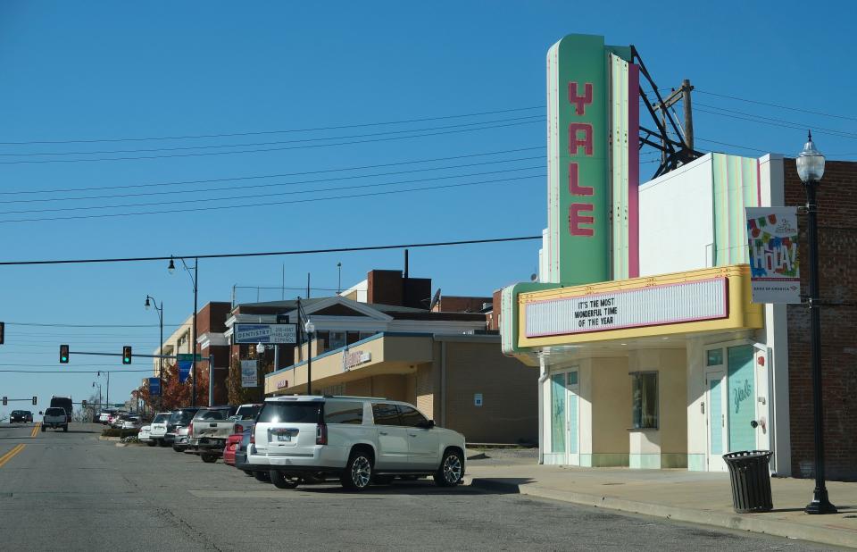 The Capitol Hill district, looking west along SW 25, is pictured Nov. 29, 2022. The area is part of Oklahoma City's Strong Neighborhood Initiative.