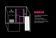 <p>Fun-house-like mirrors might leave shoppers with a distorted body image, literally. “Flat” mirrors are key. </p>