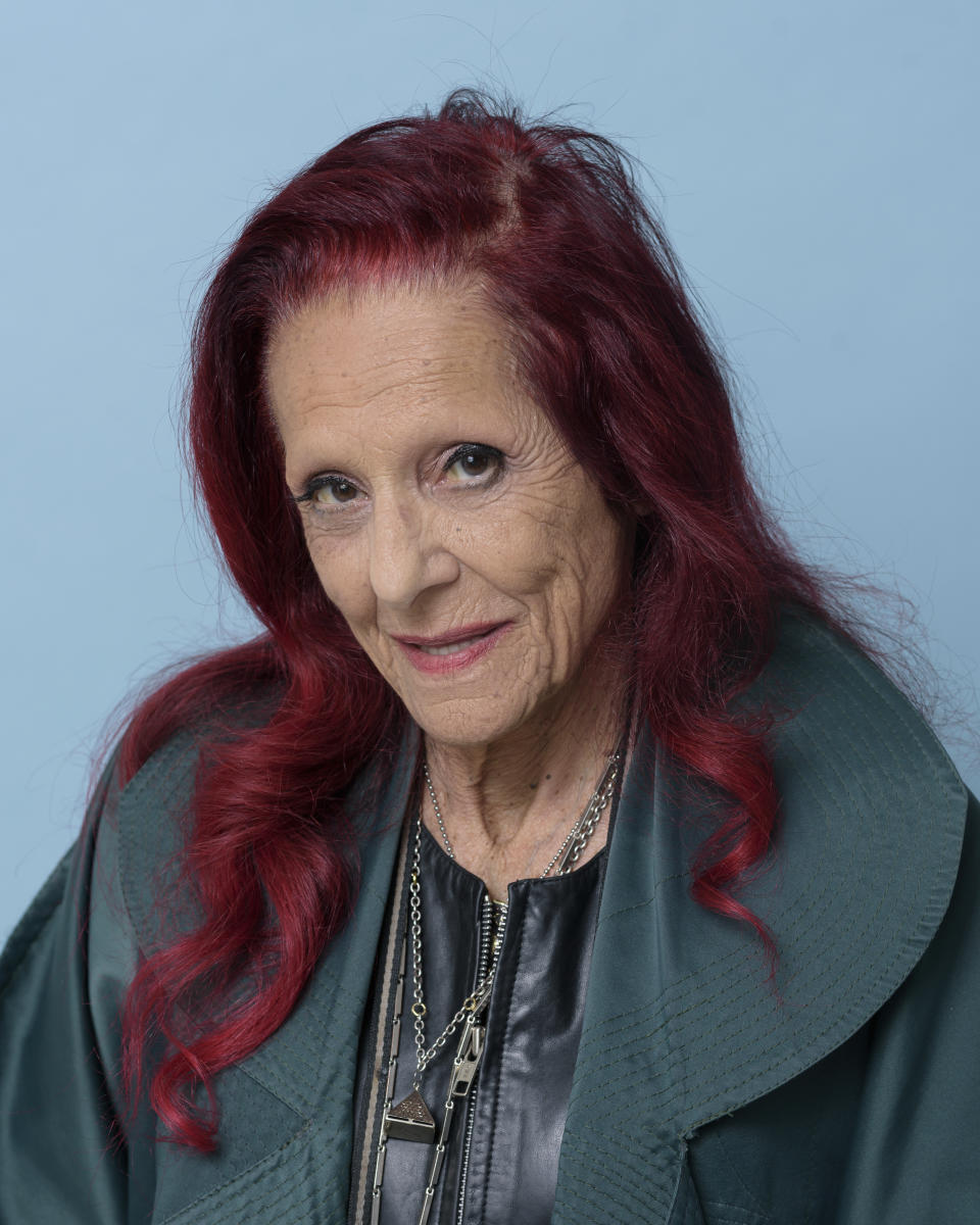 Patricia Field poses for a portrait on Wednesday, June 7, 2023, in New York to promote “Happy Clothes: A Film About Patricia Field,” which premiered at the Tribeca Film Festival. (Photo by Christopher Smith/Invision/AP)