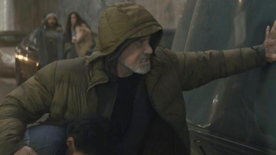 Sylvester Stallone plays a superhero who had lain dormant for decades in Samaritan. (Prime Video)