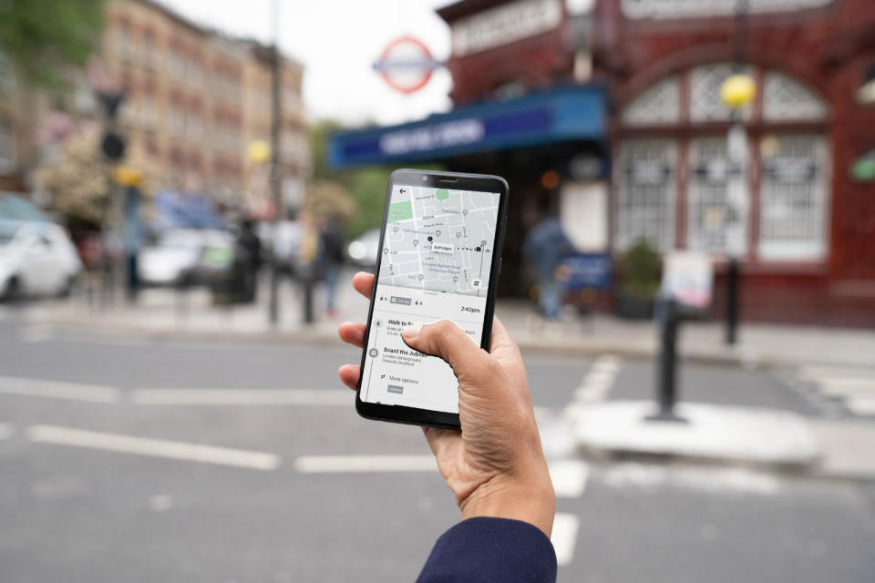 Londoners can now compare their public transport and ridesharing options inthe Uber app