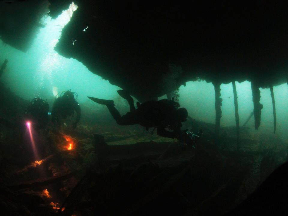 A shipwreck in Orkney Islands, Scotland.