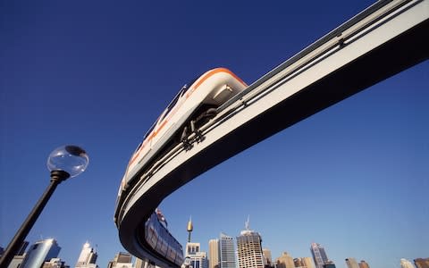 Relics of the monorail can still be spotted - Credit: GETTY