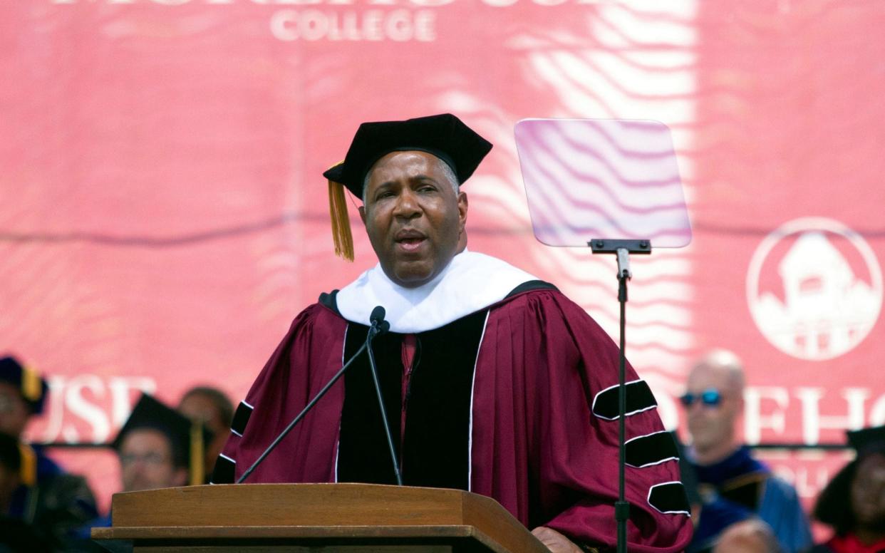 Robert F Smith, a billionaire technology investor, was the commencement speaker at Morehouse college, the alma mater of Martin Luther King - Atlanta Journal-Constitution