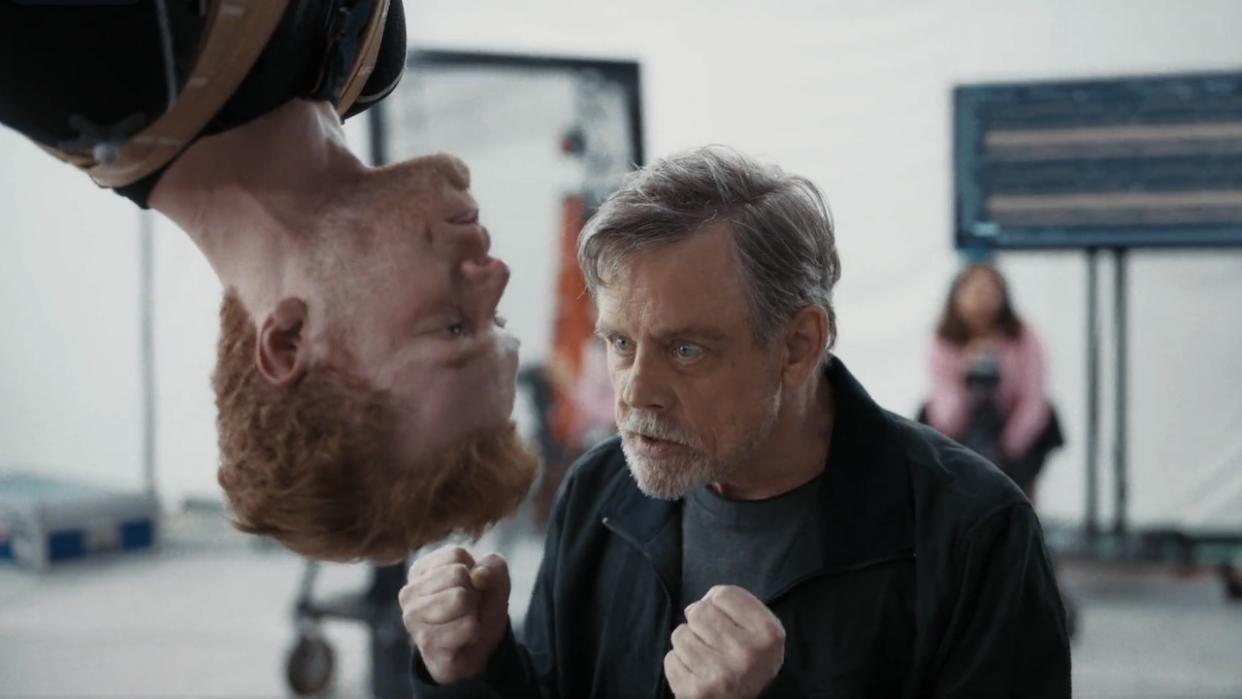  Mark Hamill and cameron monaghan in Jedi: Survivor ad 