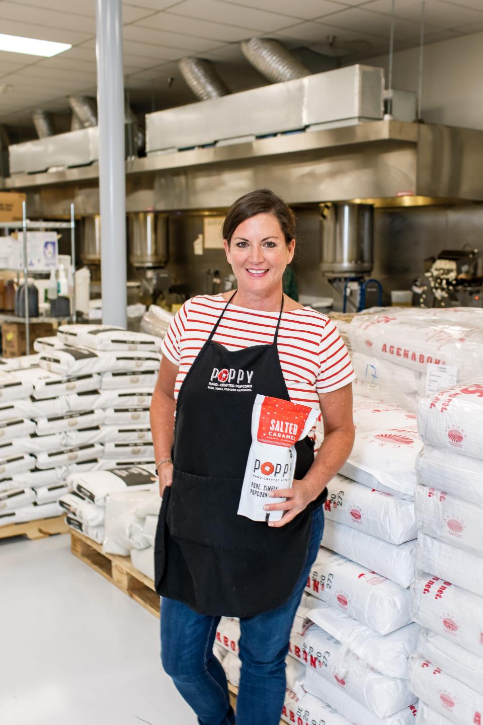 Ginger Frank, founder of Poppy Hand-Crafted Popcorn, based in Asheville.
