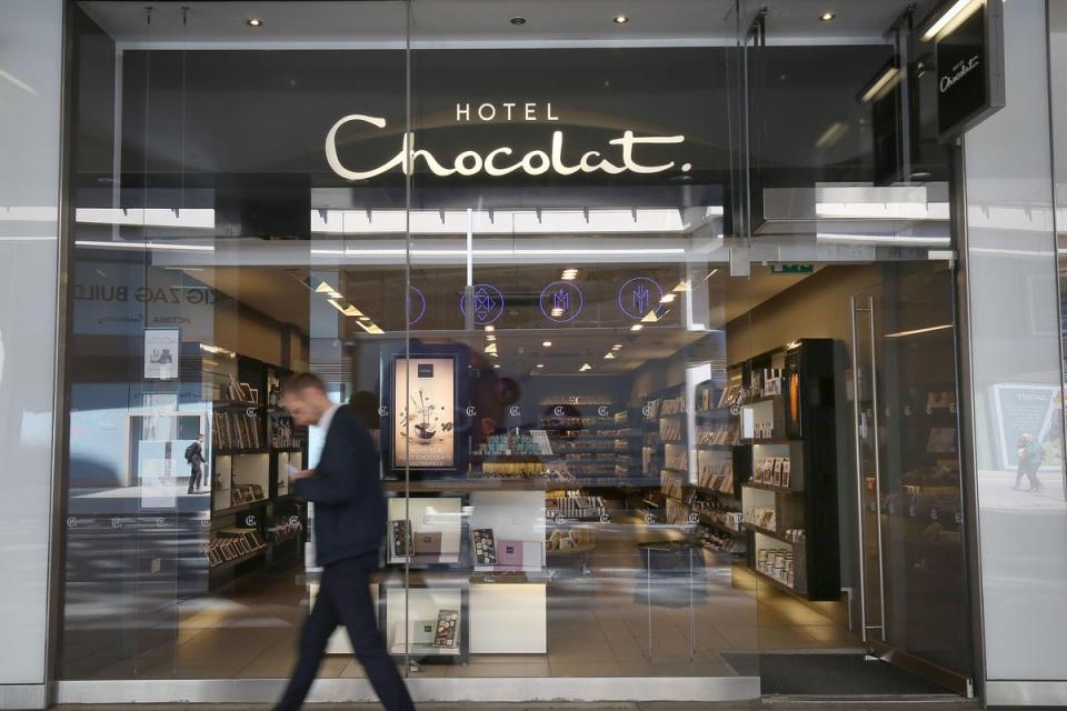 Hotel Chocolat has said it will stop sales to customers through its own websites in the US (PA) (PA Archive)