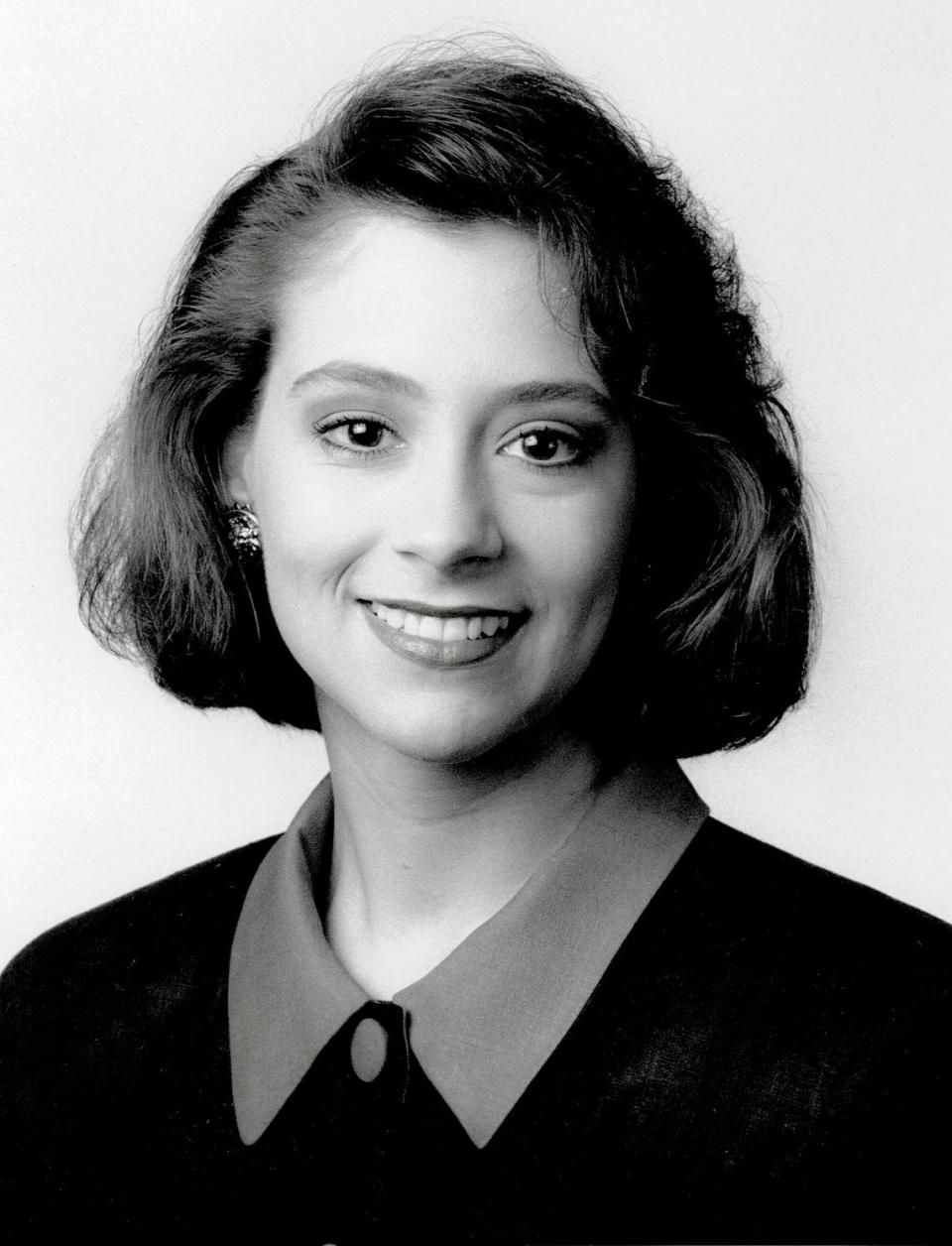 Nancy Cox, after she was hired to anchor WLEX-18’s Saturday morning newscast, June 23, 1992. The then-24-year-old Cox was a producer/reporter for WKYT-TV (Channel 27), WLEX’s top rival. A Campbellsville native and 1990 Miss Kentucky winner, she has been with WLEX ever since.