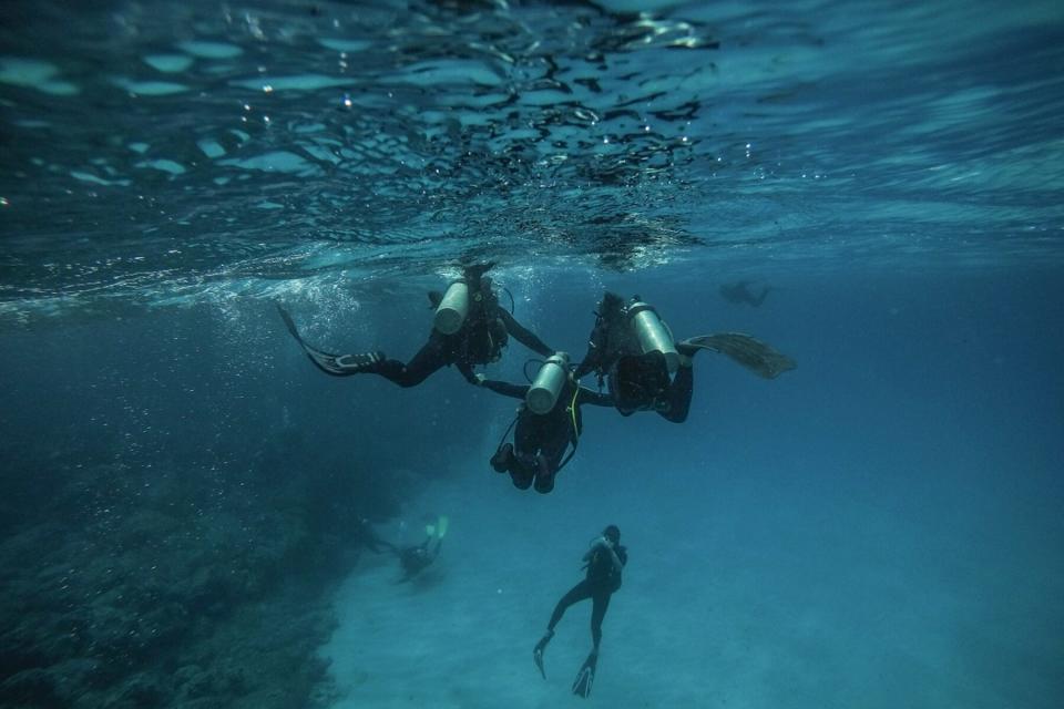 Scuba diving on Easter Island