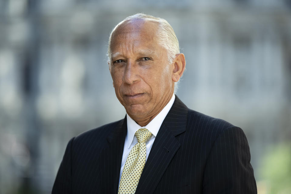 Robert Vance poses for a portrait in Philadelphia on Tuesday, Sept. 17, 2019. Vance, an attorney who has specialized in employment discrimination cases for four decades, says the Times Up Legal Defense Fund is allowing him to help harassment victims who never could have paid legal bills on their own. "Sexual harassment cases are difficult to do, because clients often have been fired and have no financial resources," Vance said. "The fund is wonderful because you can devote as much time as the case requires.” (AP Photo/Matt Rourke)