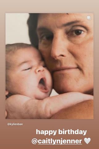 <p>Kylie Jenner/Instagram</p> Kylie Jenner birthday tribute to Caitlyn Jenner