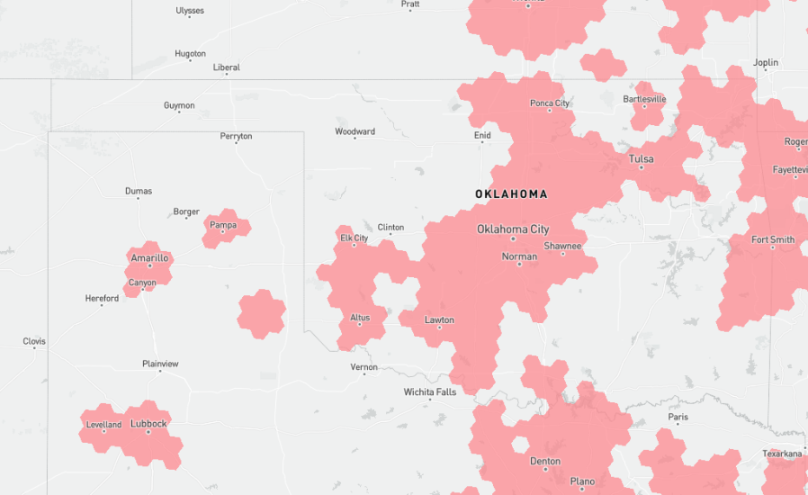 Verizon’s 5G coverage (Map: FCC)