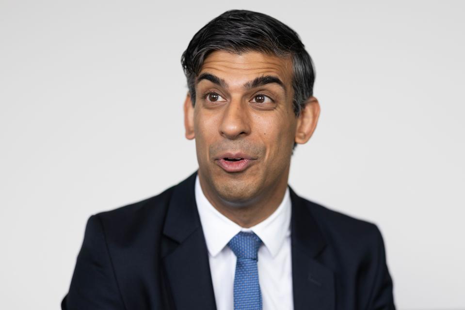 Prime Minister Rishi Sunak during a visit to the Cambridge Clinical Research Centre at Addenbrooke's Hospital, Cambridge, as the NHS and Government launch the first ever Long Term Workforce Plan in the history of the NHS. Picture date: Friday June 30, 2023.