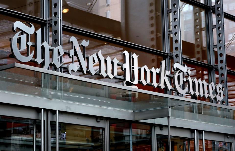 A photo of the New York Times Logo