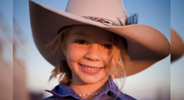 Dolly was the face of Akubra Hats as a child. Source: Facebook/Akubra Hats