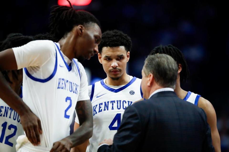 Coach John Calipari’s Wildcats are scoring 90.7 points per game, the second most in NCAA Division I. However, Kentucky is allowing 74.3, which is tied for 256th among 351 teams.