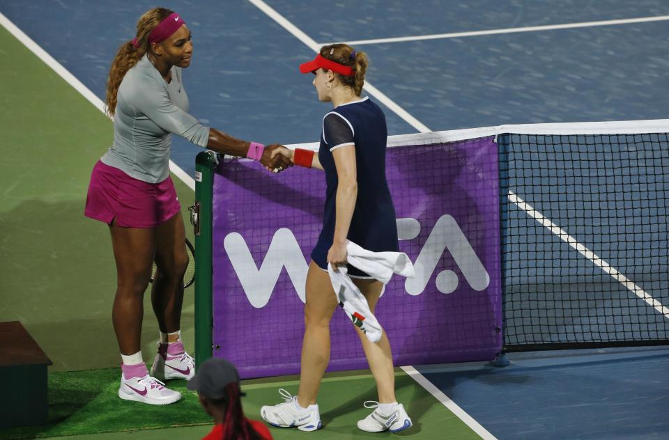 Cornet and Williams met in Dubai this year, with the Frenchwoman coming out the winner.