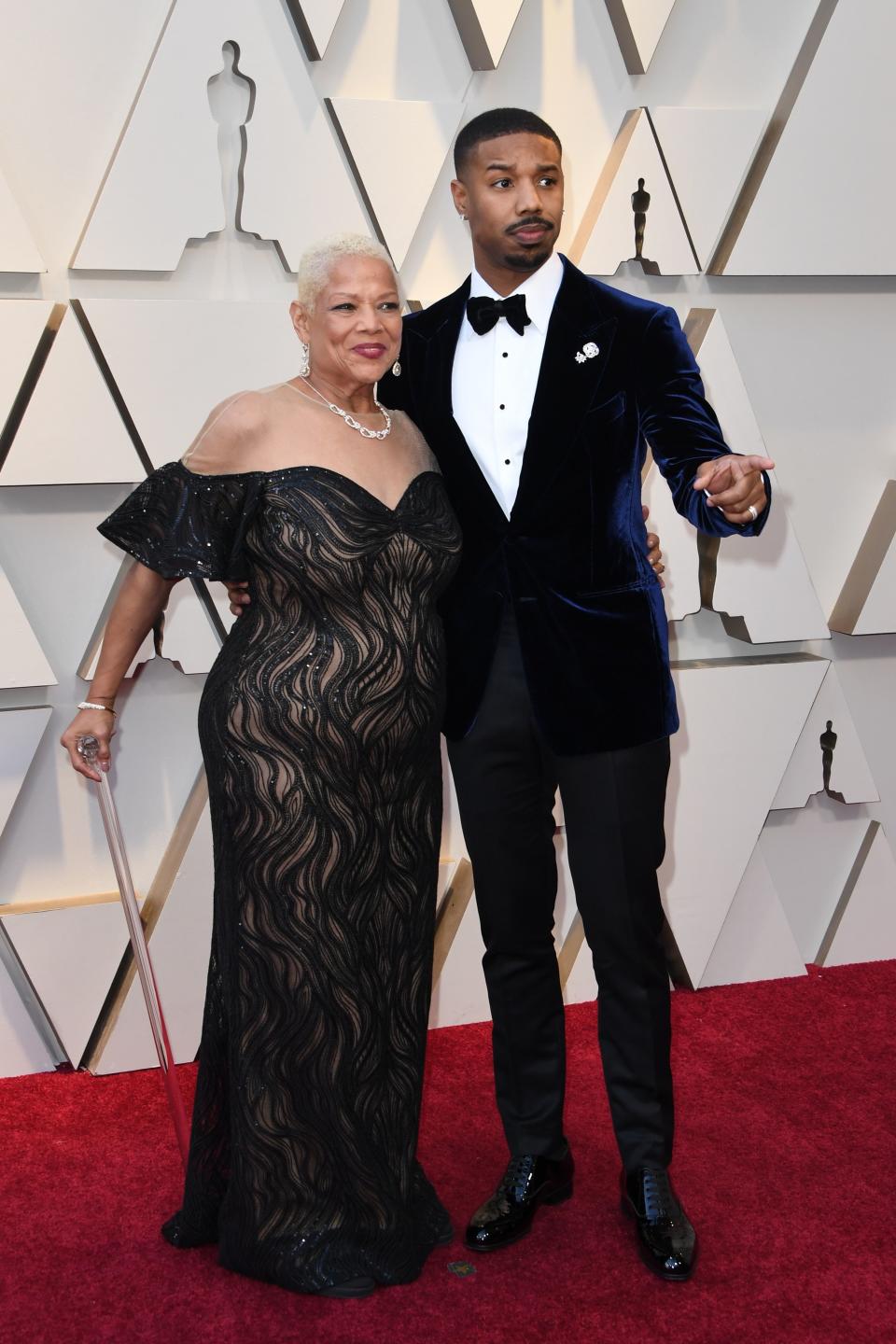 <h1 class="title">Donna Jordan and Michael B. Jordan</h1><cite class="credit">Photo: Getty Images</cite>