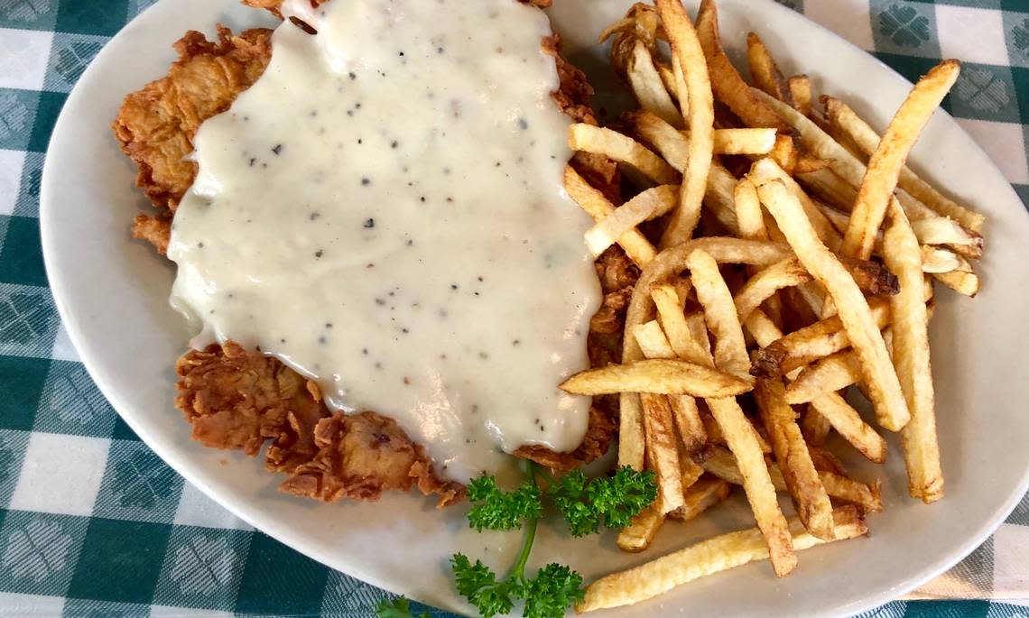 One of Fort Worth’s best high-end chicken-fried steaks is served at Lucile’s Stateside Bistro. Bud Kennedy/bud@star-telegram.com