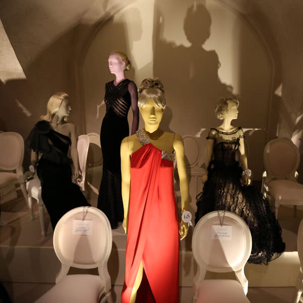 <b>Valentino: Master of Couture Exhibition in pictures </b><br><br>A red crape evening dress from the Autumn/Winter 1967/68 collection is shown in a catwalk display. <br><br>© Peter Macdiarmid / Getty