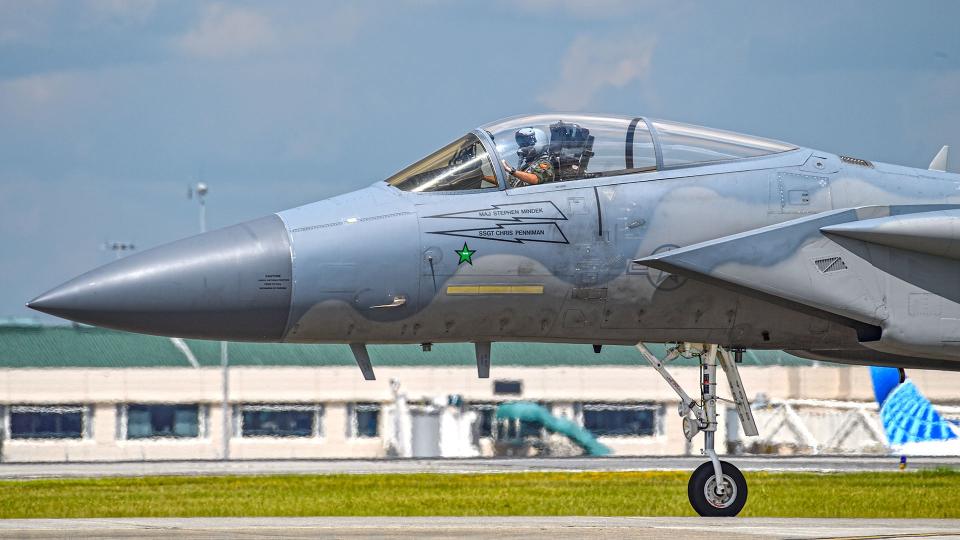 This 104th FW F-15C carries a single "kill" marking for an Iraqi Su-22 downed in Operation Desert Storm. <em>Jamie Hunter</em>