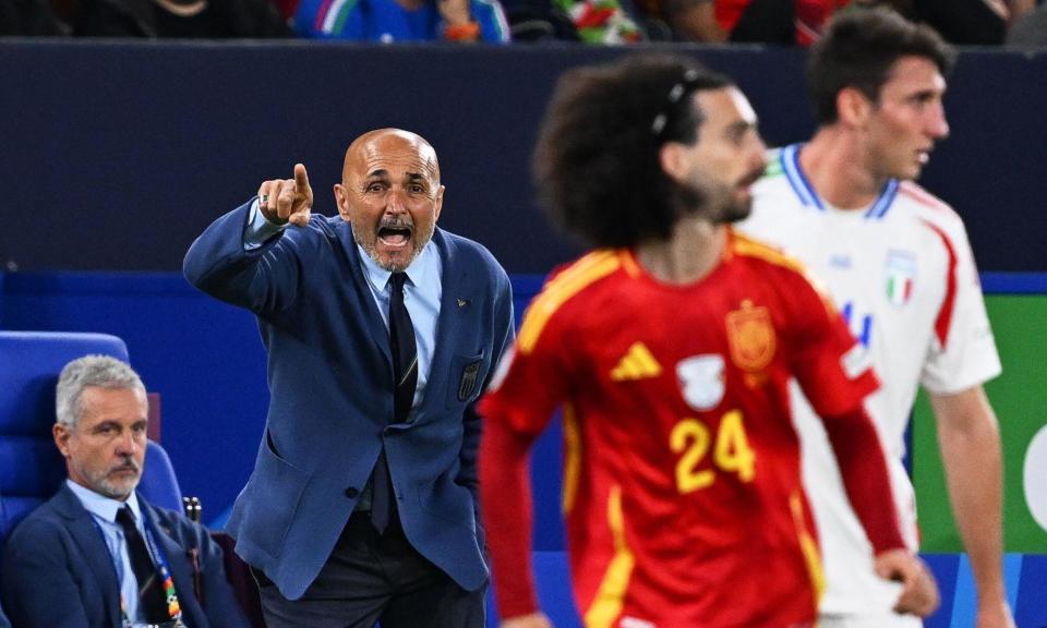 <span>Luciano Spalletti has deflected questions about whether <a class="link " href="https://sports.yahoo.com/soccer/teams/italy-women/" data-i13n="sec:content-canvas;subsec:anchor_text;elm:context_link" data-ylk="slk:Italy;sec:content-canvas;subsec:anchor_text;elm:context_link;itc:0">Italy</a> can win the competition.</span><span>Photograph: Dpa Picture Alliance/Alamy Stock Photo/Alamy Live News</span>