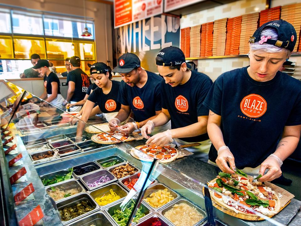 Assembly Line Format blaze pizza