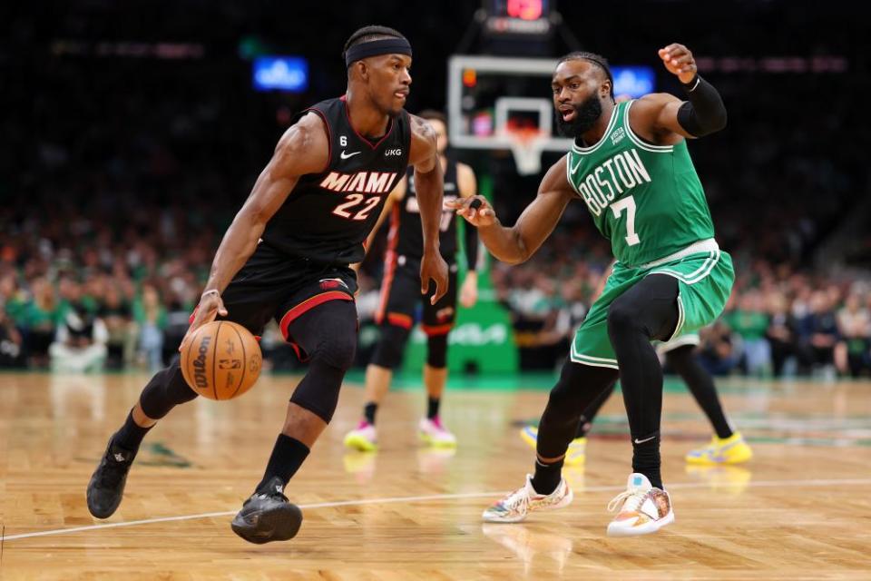 Miami’s Jimmy Butler has led the Heat to their second NBA finals appearance in four years.