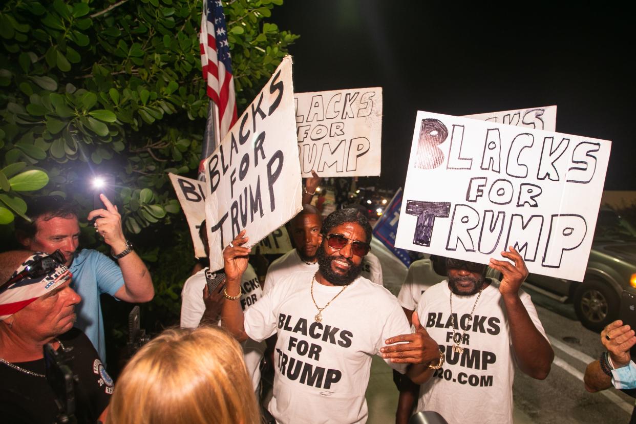 Hundreds of Donald Trump supporters gather near the former president's Mar-a-Lago estate Tuesday night, awaiting his big announcement. As expected, Trump announced that he will make his third run for president in 2024.