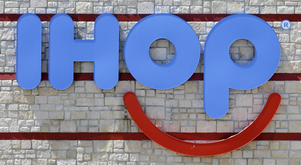 The classic IHOP sign at a restaurant in Hialeah, Fla., before the IHOb rebranding. (Photo: Alan Diaz/AP)