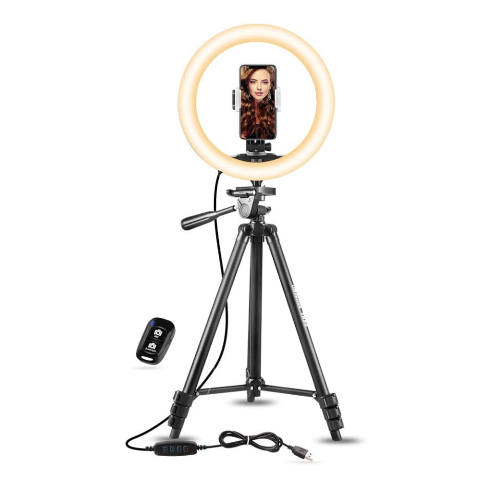 UBeesize 10-in. Selfie Ring Light with Tripod Stand