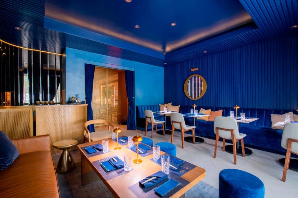 The private dining area at Osumi Cocktail & Sushi Bar in Coral Gables.