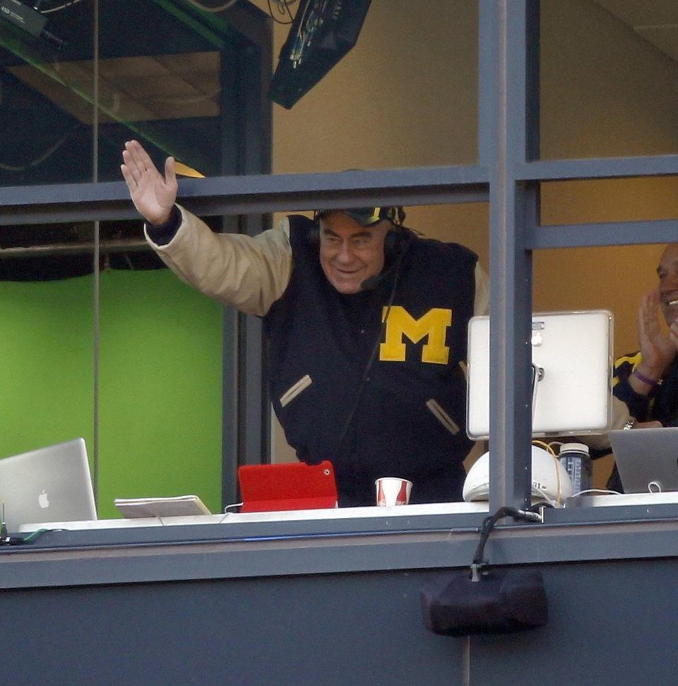 Michigan football radio broadcaster Frank Beckmann in 2013.