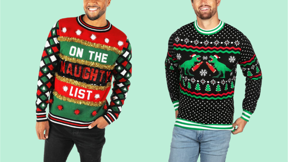 Step into this hilarious family-friendly sweater that's available at Amazon.