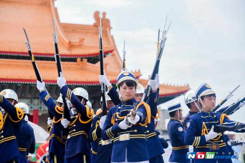 國防部辦高中職儀隊競賽，桃園新興高中奪得冠軍（圖／記者陳明安攝 , 2017.7.8）