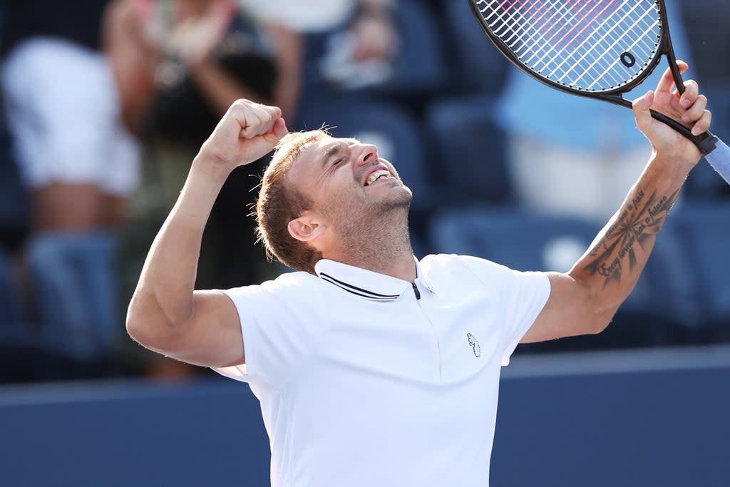 Dan Evans will face Daniil Medvedev in the fourth round at the US Open  (Getty Images)
