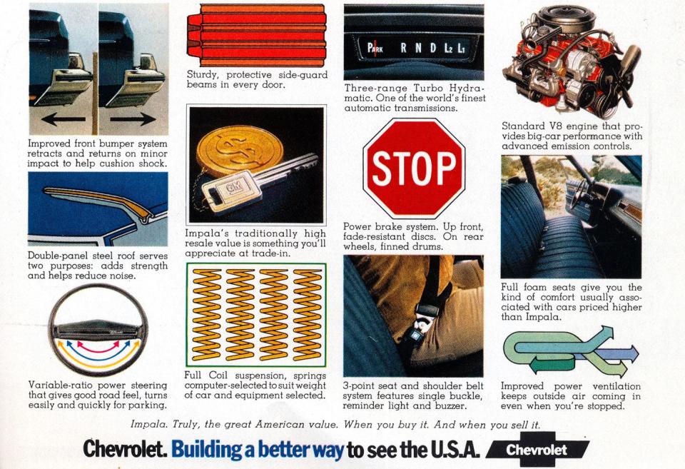 1973 chevrolet impala magazine advertisement