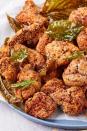 <p>This <a href="https://www.delish.com/cooking/recipe-ideas/recipes/a50923/baked-popcorn-chicken-recipe/" rel="nofollow noopener" target="_blank" data-ylk="slk:popcorn chicken;elm:context_link;itc:0;sec:content-canvas" class="link ">popcorn chicken</a> stands above the rest, thanks to five-spice heightened with some white pepper, Sichuan peppercorns, onion powder, and mildly spicy gochugaru. A touch of brown sugar rounds out the harshness of the vinegar and merges both flavors into tenderizing greatness. </p><p>Get the <strong><a href="https://www.delish.com/cooking/recipe-ideas/a36008356/taiwanese-popcorn-chicken-recipe/" rel="nofollow noopener" target="_blank" data-ylk="slk:Taiwanese Popcorn Chicken recipe;elm:context_link;itc:0;sec:content-canvas" class="link ">Taiwanese Popcorn Chicken recipe</a></strong>.</p>