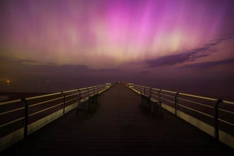 Teesside enjoyed a spectacular light show with aurora borealis across the skies