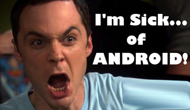 I m sick of this. Sheldon sick. Im sick. I'M sick.